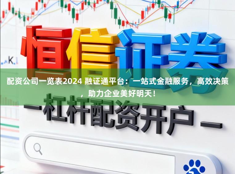 配资公司一览表2024 融证通平台:一站式金融服务,高效决策,助力企业美好明天!