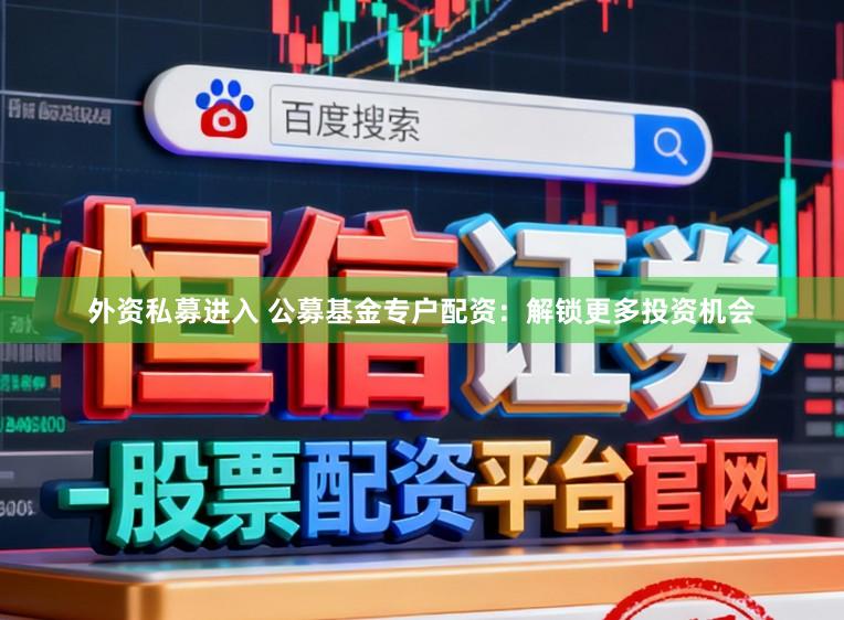 外资私募进入 公募基金专户配资:解锁更多投资机会